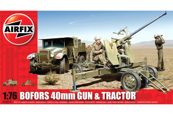 Byggmodell - Bofors 40mm Gun and Tractor - 1:76 - Airfix