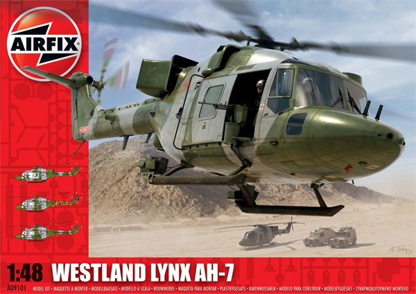 RC Radiostyrt Byggmodell helikopter - Westland Lynx Army AH-7 - 1:48 - Airfix