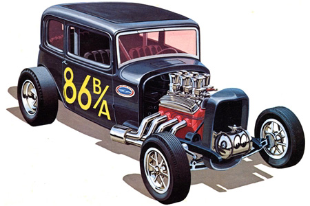 RC Radiostyrt Byggmodell bil - 1932 Ford Victoria - 1:25 - AMT