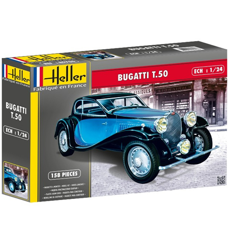RC Radiostyrt Byggmodell bil - Bugatti T.50 - 1:24 - HE