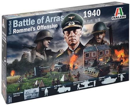 Byggmodell - WWII Battleset  Rommel Offensive 1940 - IT
