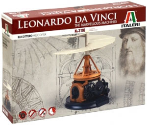 RC Radiostyrt Byggmodell historia - Leonardo da Vinci Helicopter - IT