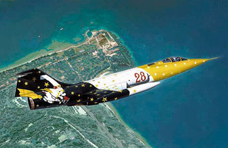 RC Radiostyrt Byggmodell flygplan - F-104G Starfighter - 1:48 - IT