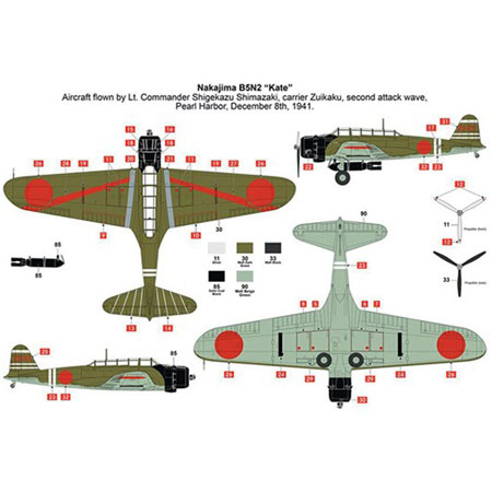 Byggmodell flygplan - Pearl Harbor - 75Th Anniversary - 1:72 - Airfix