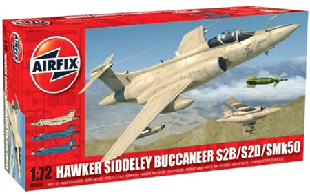 RC Radiostyrt Byggsats flyg - Hawker Siddeley Buccaneer S2B/S2D - 1:72 - AirFix