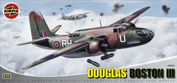 RC Radiostyrt Byggmodell flygplan - Douglas Boston III - 1:72 - Airfix