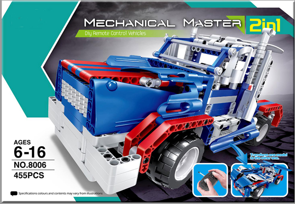 RC bygg modell - Lastbil / sportbil Mechanical Master - 2in1 - 2,4Ghz - QH