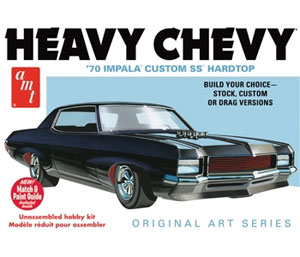 RC Radiostyrt Byggmodell bil - 70 Chevy Impala - Heavy Chevy - 1:25 - AMT