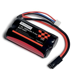 RC Radiostyrt Batteri - 7,4V 1500mAh LiPo - Black plug