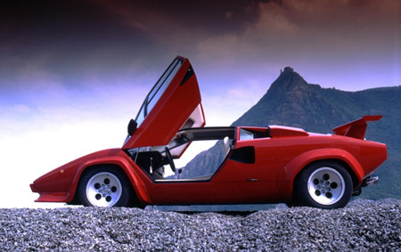 RC Radiostyrt Byggmodell bil - Lamborghini Countach 5000QV - 1:24 - Aoshima