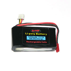 RC Radiostyrt Batteripack Li-PO - Batteri 11,1V 1250mAh - BEC - 15C - DY