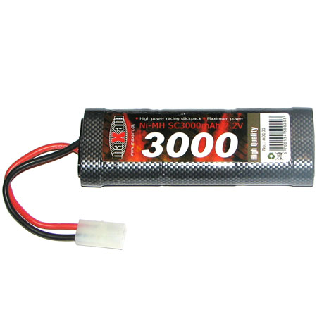 RC Radiostyrt Batteri - 7,2V 3000mAh NiMH - MaXam