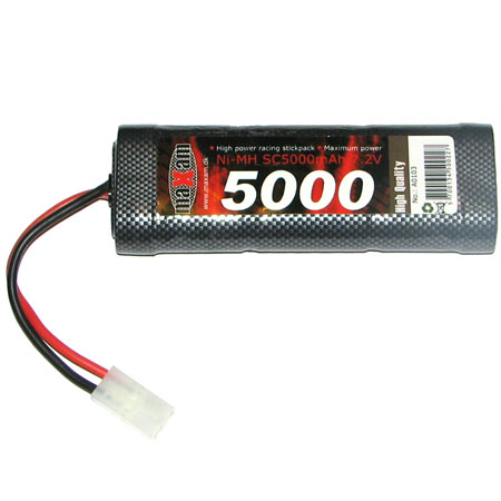 RC Radiostyrt Batteri - 7,2V 5000mAh NiMH - MaXam