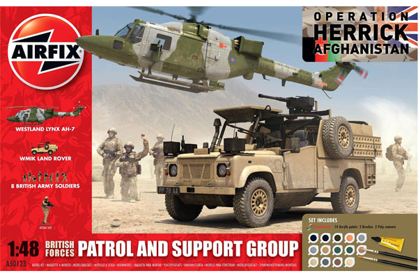 RC Radiostyrt Byggmodell - British Forces, Patrol and Support group - 1:48