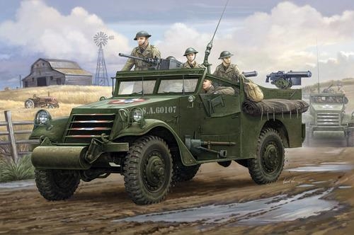 RC Radiostyrt Modellbil - White Scout Car U.S.M2A1 FN i Kongo SE - HobbyBoss - 1:35