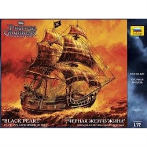 RC Radiostyrt Byggsats Segelbåt - Black Pearl - Pirates of the Caribbean - 1:72