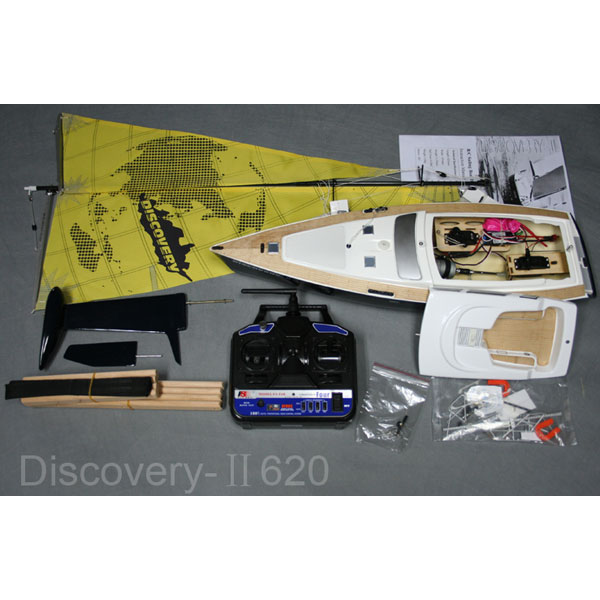Radiostyrd segelbåt - Beili Discovery-II - Hybrid - 2,4GHz - RTR med motor