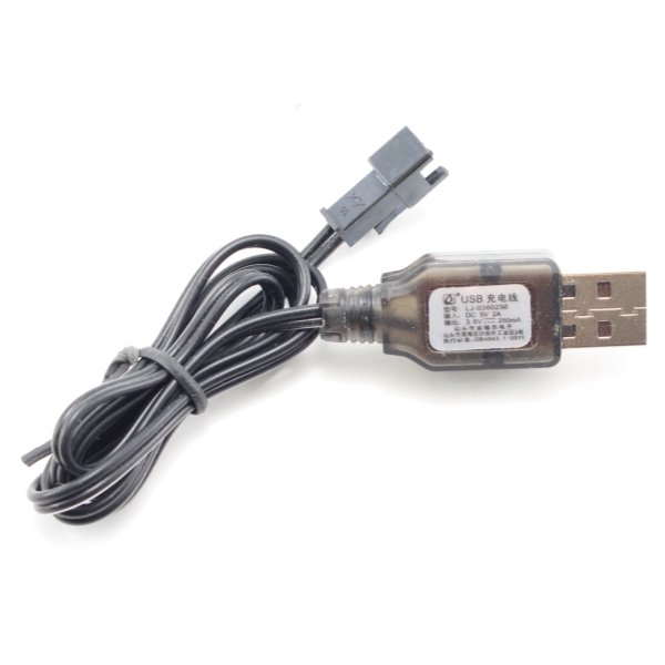 RC Radiostyrt Batteriladdare - 3,6V - USB - NiMh, NiCd - 250mA