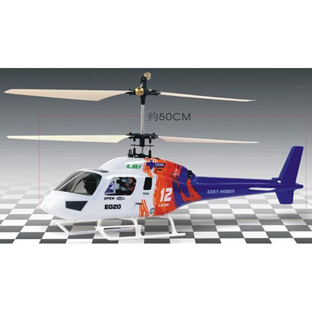 Demo 10052 - Radiostyrd helikopter - E-sky Big Lama 2,4GHz 4CH - RTF