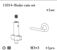 RC Radiostyrt FS-Racing brake cam set 1:10 nitro