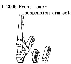 RC Radiostyrt FS Racing 1:5 Buggy lower suspension arm inkl. skruvar