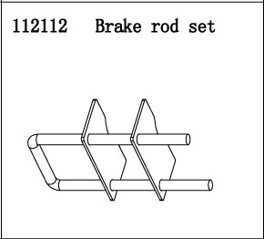 RC Radiostyrt FS Racing 1:5 Buggy Brake rod set