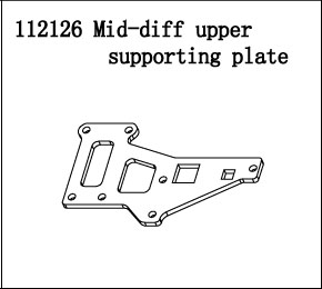 RC Radiostyrt FS Racing 1:5 Buggy Front upper support Plate set