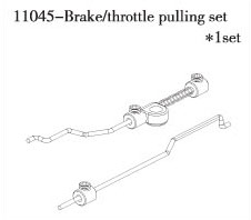 RC Radiostyrt FS-Racing - Brake/Throttle pulling set