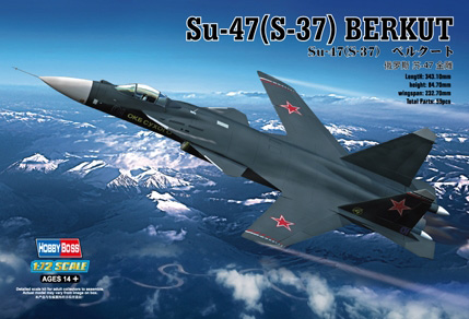 RC Radiostyrt Modellflygplan - SU-47 (s-37) berkut - 1:72 - HobbyBoss