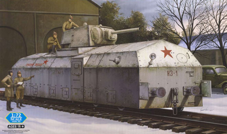 RC Radiostyrt Byggsats Lok - Soviet Armoured train - 1:72 - HobbyBoss