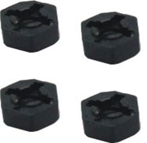 RC Radiostyrt Wheel hex, 4-pack