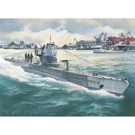 RC Radiostyrt Byggsats Ubåt - U-Boat type IIB (1943) - 1:144 - ICM