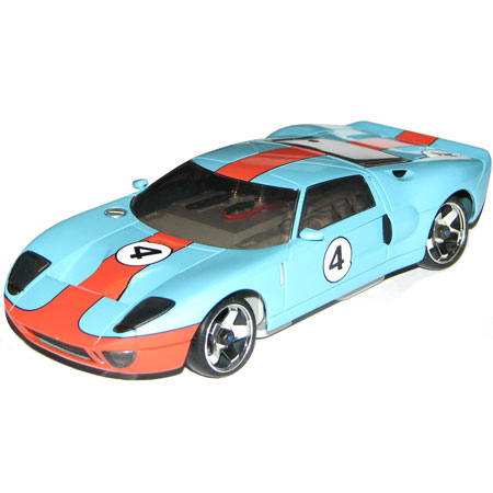 Radiostyrda bilar - 1:28 - Iwaver 04M Ford GT - 4WD - 2,4Ghz - Bl&aring; - F&auml;rgs&auml;ndare - RTR