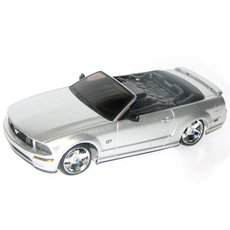 Rc bilar - 1:28 - Iwaver 04M Ford Mustang - 4WD - 2,4Ghz - LCD - Silver - RTR