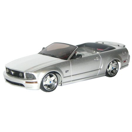 Rc bilar - 1:28 - Iwaver 04M Ford Mustang - 4WD - 2,4Ghz - LCD - Silver - RTR