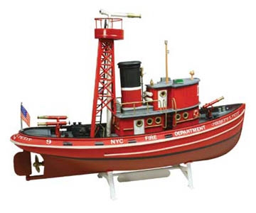 RC Radiostyrt Modellbåtar - Fire boat - 1:72 - Lindberg