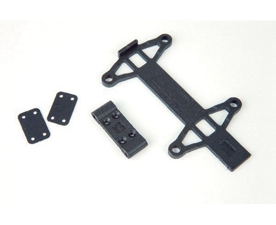RC Radiostyrt 124029 - Battery Tray + Front Suspension Holder - S10 Twister