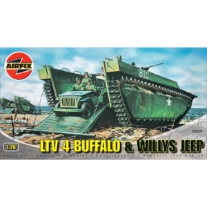RC Radiostyrt LTV 4 Buffalo + Wllys Jeep  - 1:76 - Tamiya