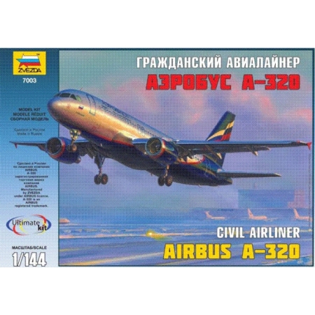 RC Radiostyrt Modellflygplan - Airbus A-320 - 1:144