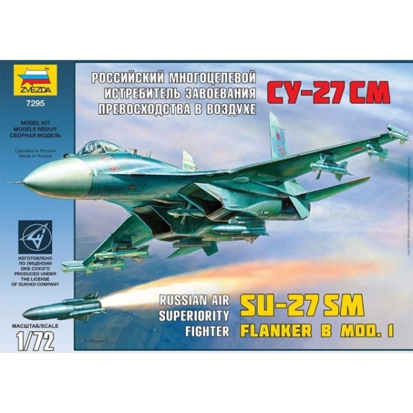 Modellflygplan - Russian Fighter Sukhoi SU-27SM - 1:72