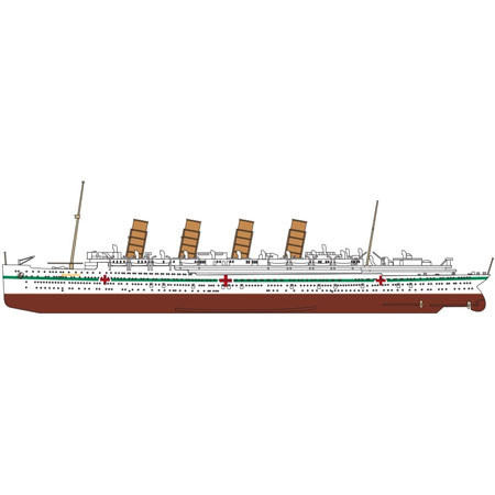 Byggmodell skepp - RMS Mauretania - 1:600