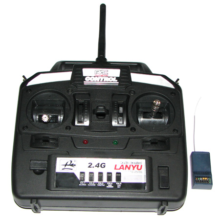 RC Radiostyrt Sändarpaket - 6 Kanals FM 2,4Ghz - Sändare, Mottagare - 2,4Ghz - TW