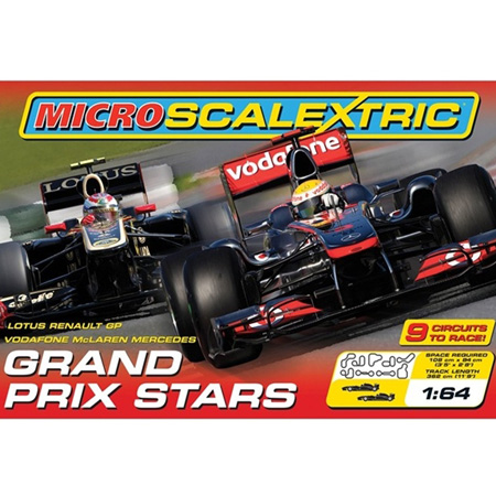 Scalextric bilbana - Grand Prix Stars - 1:64 - Inkl. Bilar
