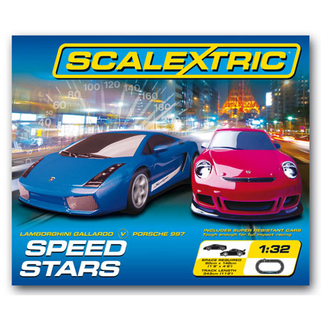 Scalextric bilbana - Speed Stars - 1:32 - Inkl. Bilar
