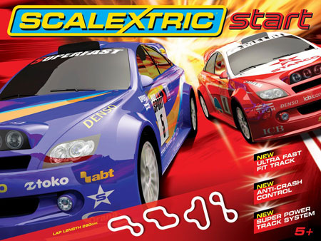 RC Radiostyrt Scalextric bilbana - START World Rally - 1:32 - Inkl. Bilar