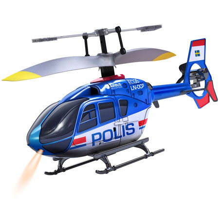 Radiostyrd helikopter - Polis helikopter EC135 - 3,5ch - RTF