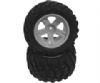 HBX Stealth - Off road Tire Black Rim 2-pack, Glued