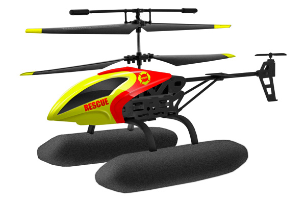 RC Radiostyrt RC helikopter - TechToys Rescue H2O - 2,4Ghz Gyro - 3ch - RTF