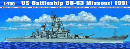RC Radiostyrt Byggsats Krigsfartyg - US BB-63 Missouri 1991 - 1:700 - Trumpeter