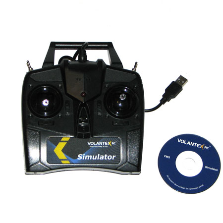 RC Radiostyrt USB Simulator radio - 6 Kanals - Volantex - RTF